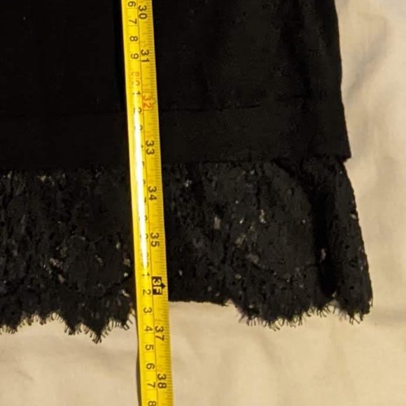 Violeta by Mango Black Dress with Lace Details size L - Picture 11 of 13